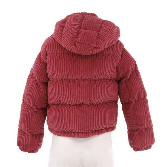 Moncler Women's Daos Hooded Puffer Jacket Quilted Corduroy - Picture 2 of 4